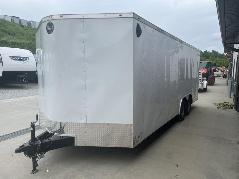USED 2021 Wells Cargo 8.5X20 Cargo Enclosed Trailer 7000 GVW 3DconQu9pdqv
