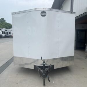 USED 2021 Wells Cargo 8.5X20 Cargo Enclosed Trailer 7000 GVW 3DconQv7z9i5