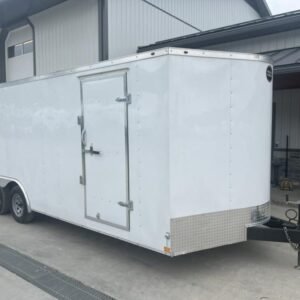 USED 2021 Wells Cargo 8.5X20 Cargo Enclosed Trailer 7000 GVW CGSPOi7cc03 1