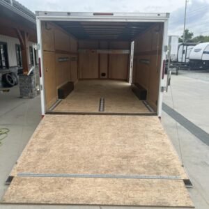 USED 2021 Wells Cargo 8.5X20 Cargo Enclosed Trailer 7000 GVW Hr4SAKaev9bu