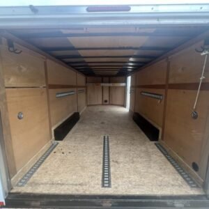 USED 2021 Wells Cargo 8.5X20 Cargo Enclosed Trailer 7000 GVW WUW1Gyir5od0
