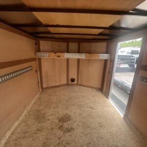 USED 2021 Wells Cargo 8.5X20 Cargo Enclosed Trailer 7000 GVW WUW1Gyj7q6um