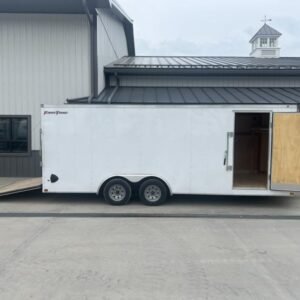 USED 2021 Wells Cargo 8.5X20 Cargo Enclosed Trailer 7000 GVW fXLbsG9pkdyb
