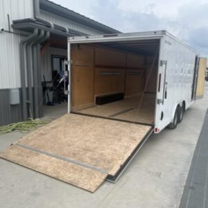 USED 2021 Wells Cargo 8.5X20 Cargo Enclosed Trailer 7000 GVW fXLbsGaidzm3