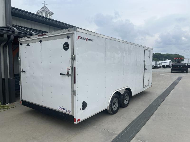 USED 2021 Wells Cargo 8.5X20 Cargo Enclosed Trailer 7000 GVW oaBCTY93kubn