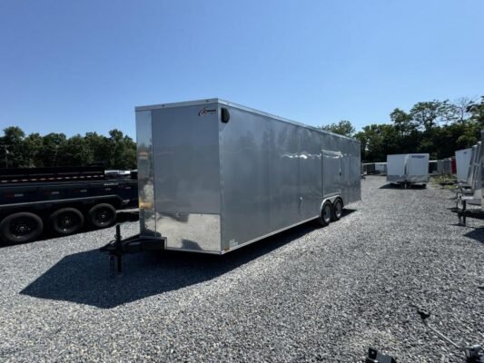 2024 Xtreme Cargo 8.5x24 Enclosed Car Hauler Trailer 9990# GVW * SILVER EXTERIOR * ESCAPE DOOR